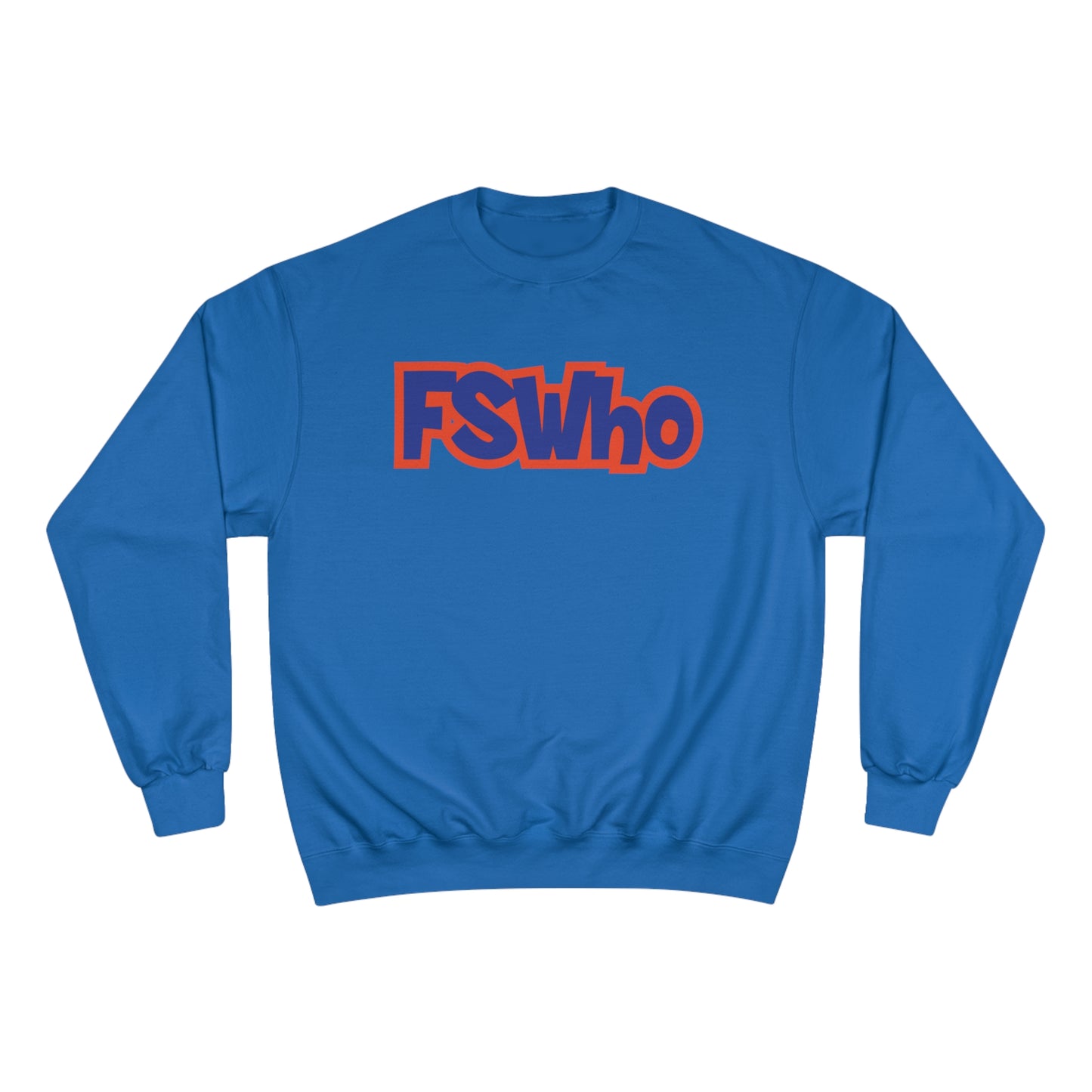 Champion Sweatshirt FSWho Blue Lettering