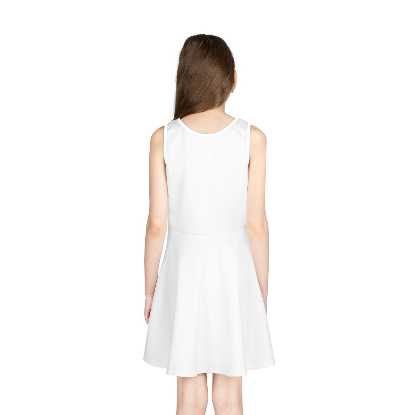ChompMan Basketball (V1) Girls' Sleeveless Sundress (AOP)