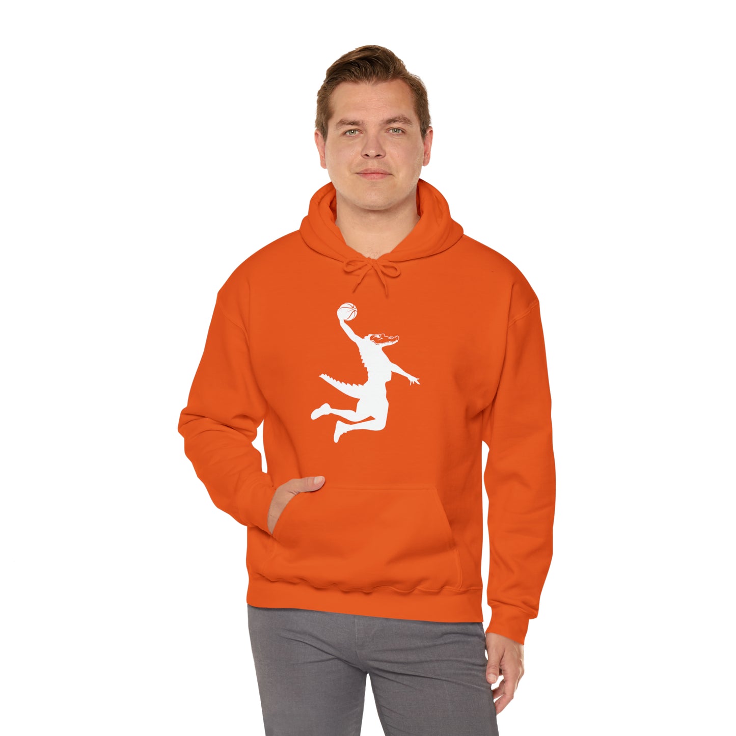 Unisex Heavy Blend™ Hooded Sweatshirt ChompMan (White)