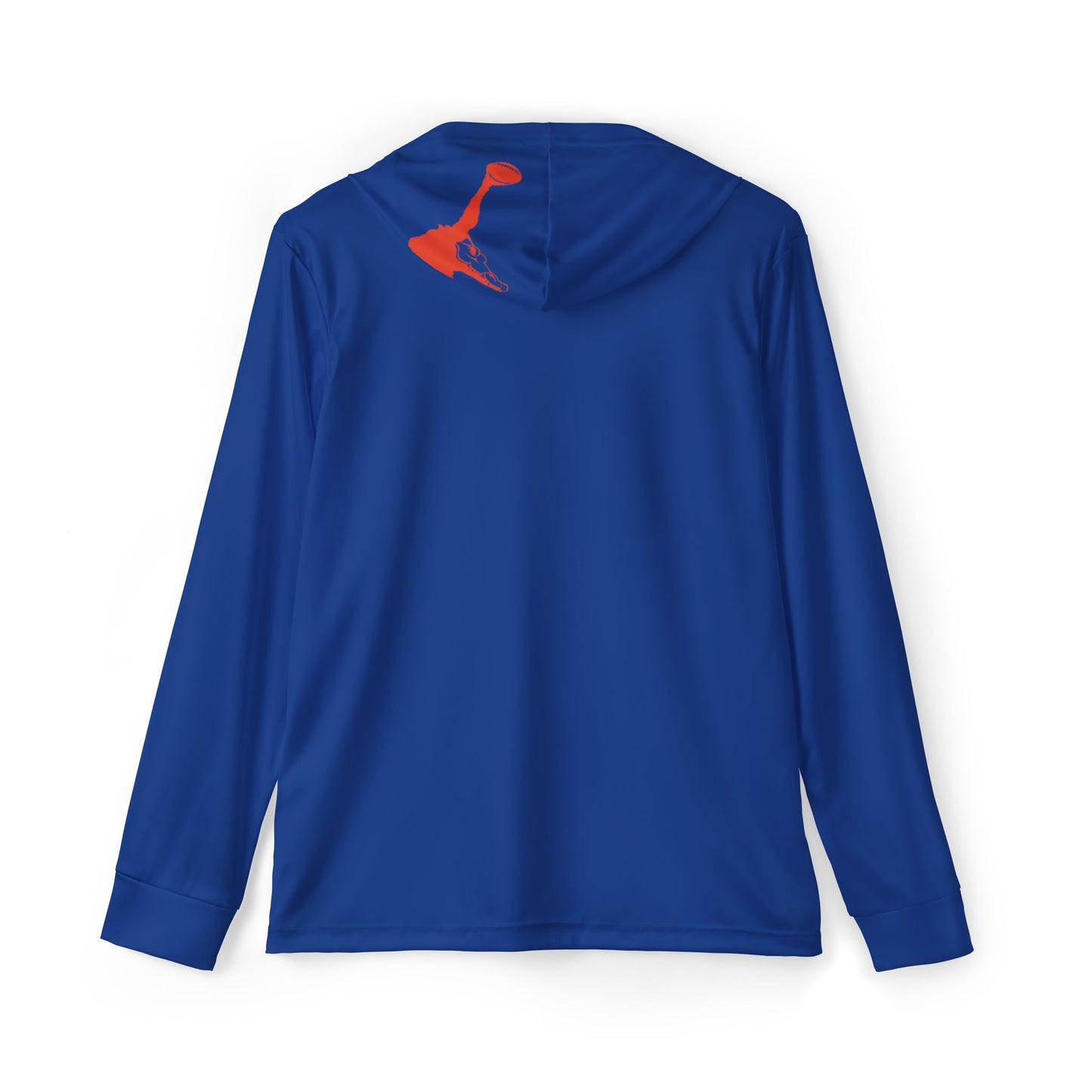 ChompMan Football (V6 / Blue) Men's Sports Warmup Hoodie (AOP)