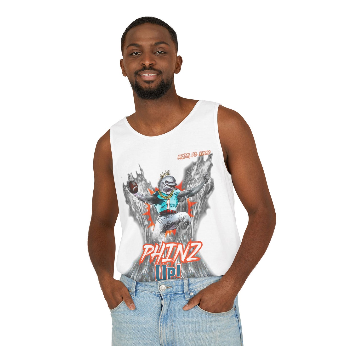 Phinz Up (V3) Unisex Garment-Dyed Tank Top