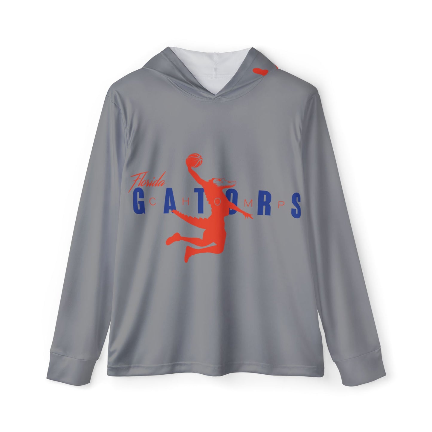 ChompMan Basketball (V2 / Gray) Men's Sports Warmup Hoodie (AOP)
