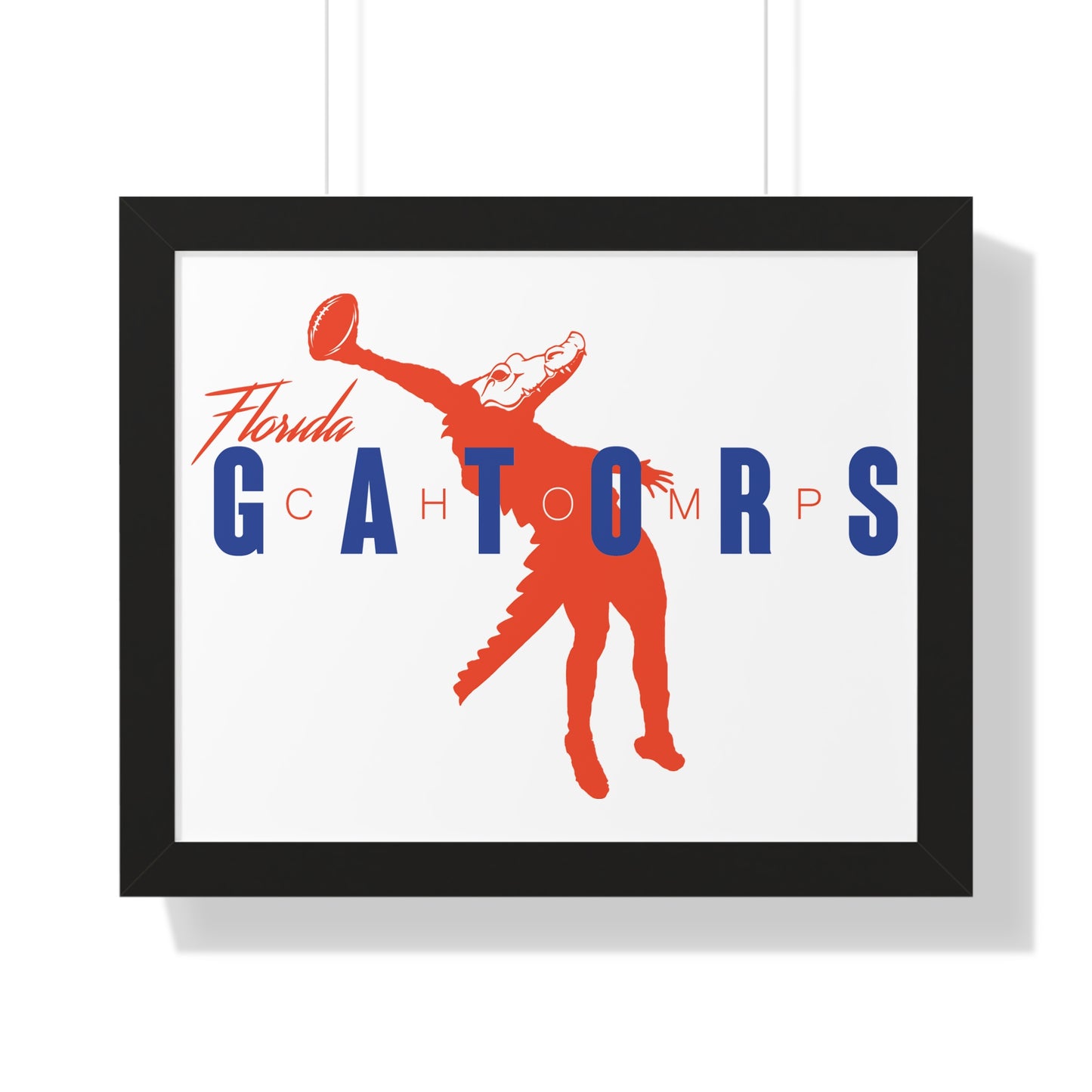 ChompMan Football (V2) Framed Horizontal Poster