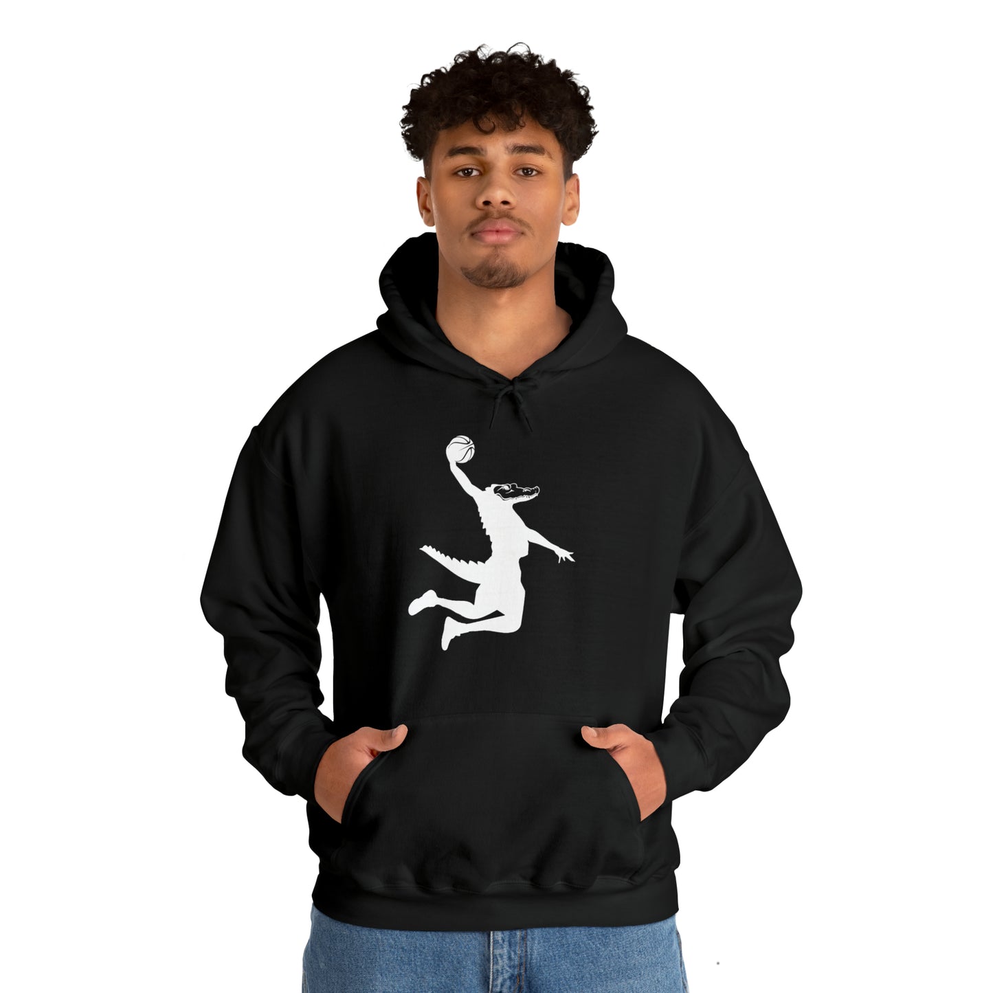 Unisex Heavy Blend™ Hooded Sweatshirt ChompMan (White)