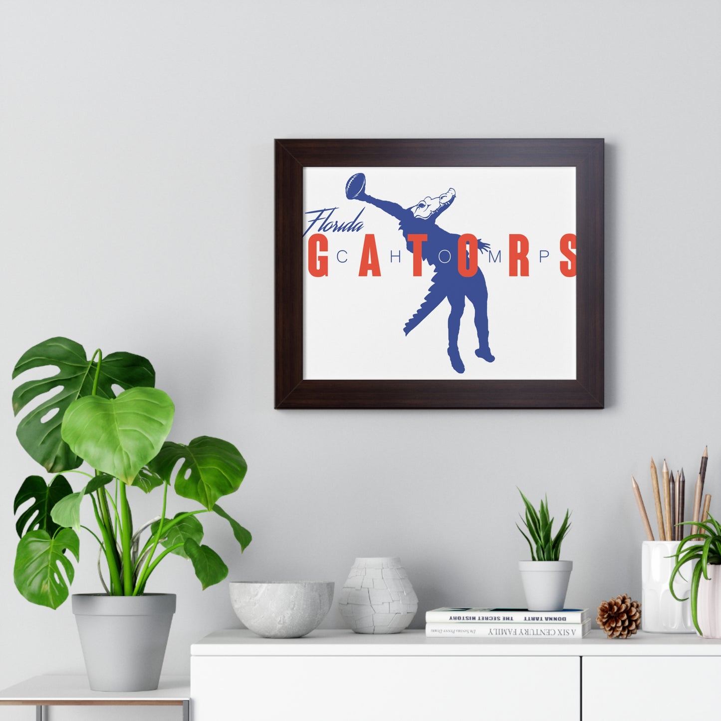 ChompMan Football (V1) Framed Horizontal Poster