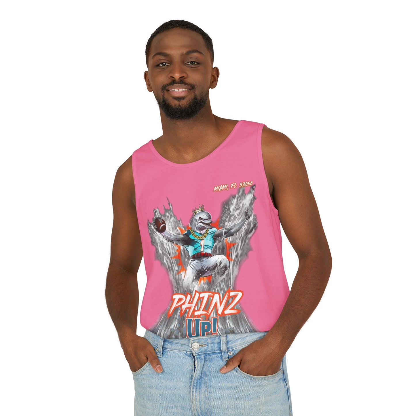 Phinz Up (V3) Unisex Garment-Dyed Tank Top