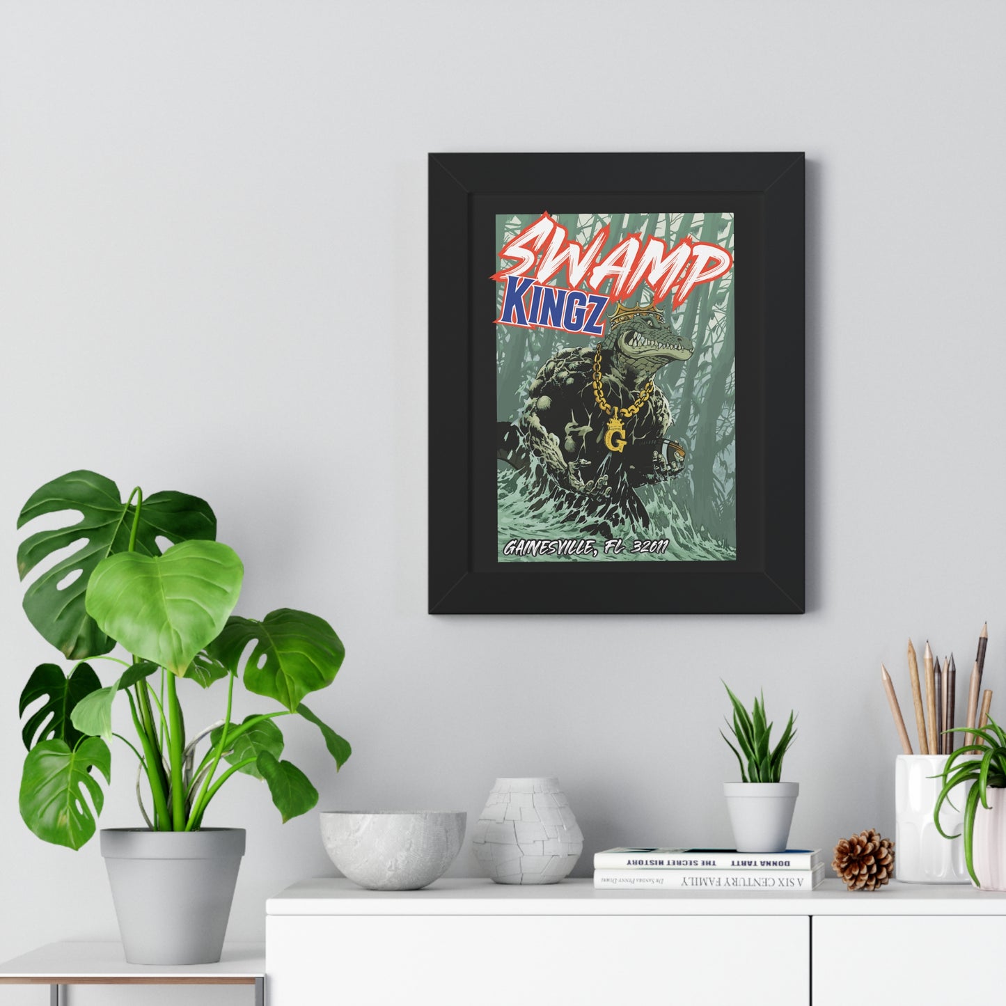 Swamp Kingz (V2) (11x14) Framed Vertical Poster