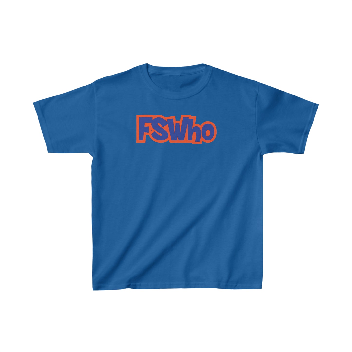 Kids Heavy Cotton™ Tee FSWho Blue Lettering
