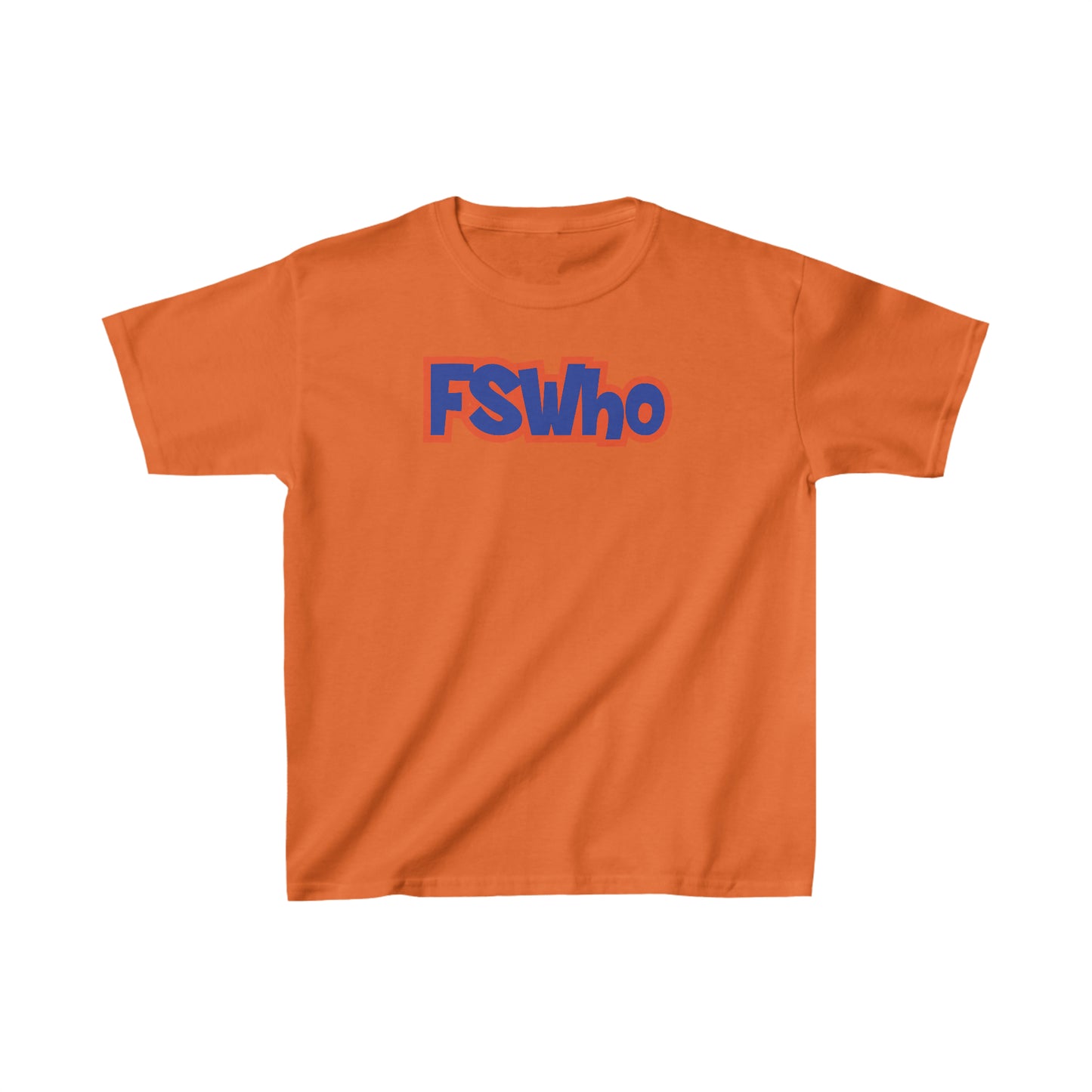 Kids Heavy Cotton™ Tee FSWho Blue Lettering