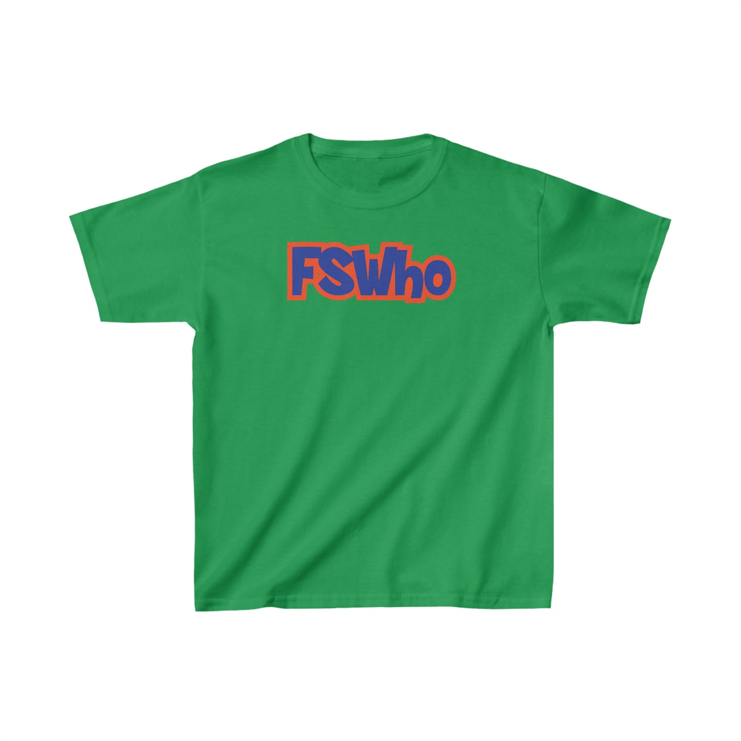 Kids Heavy Cotton™ Tee FSWho Blue Lettering