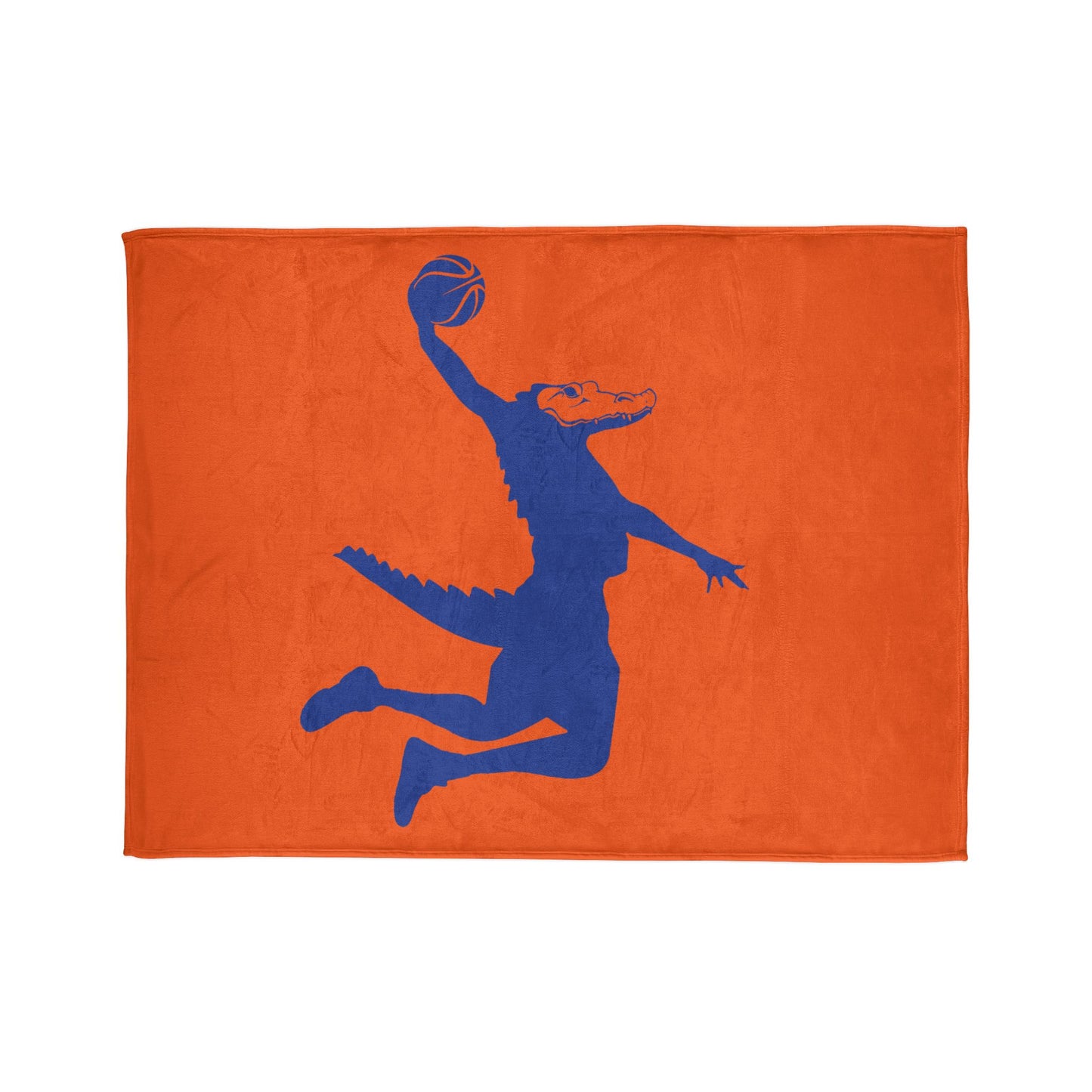 ChompMan Basketball (V5 / Orange) Soft Polyester Blanket