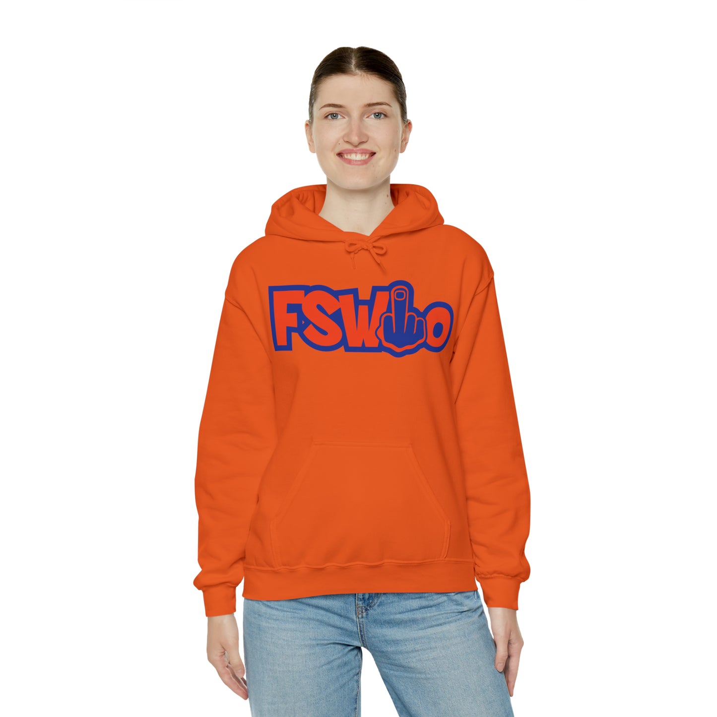Unisex Heavy Blend™ Hooded Sweatshirt FSWho w/Blue Finger