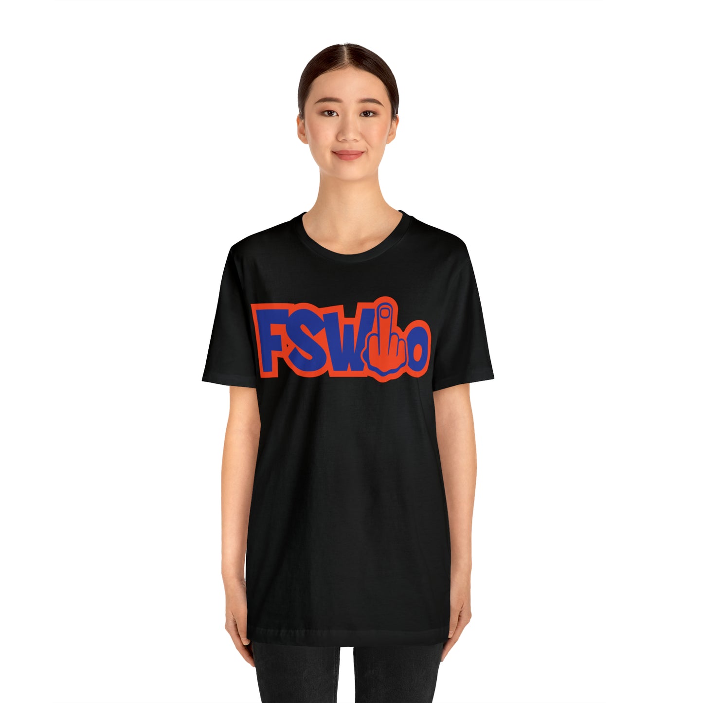 Unisex Jersey Short Sleeve Tee FSWho w/ Orange Finger