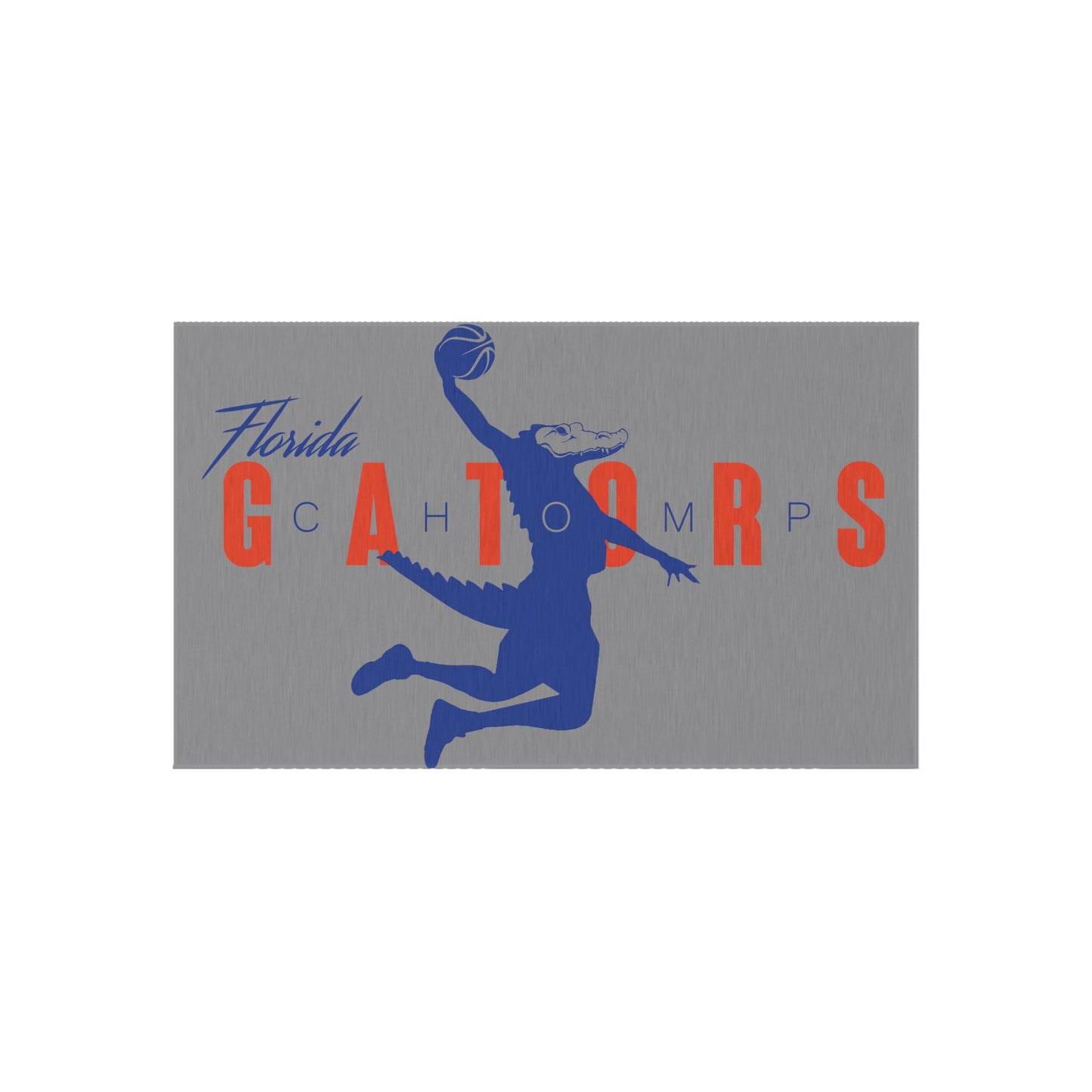 ChompMan Basketball (V1 / Grey) Outdoor Rug