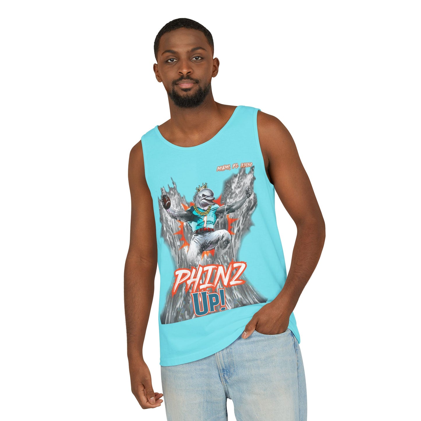 Phinz Up (V3) Unisex Garment-Dyed Tank Top
