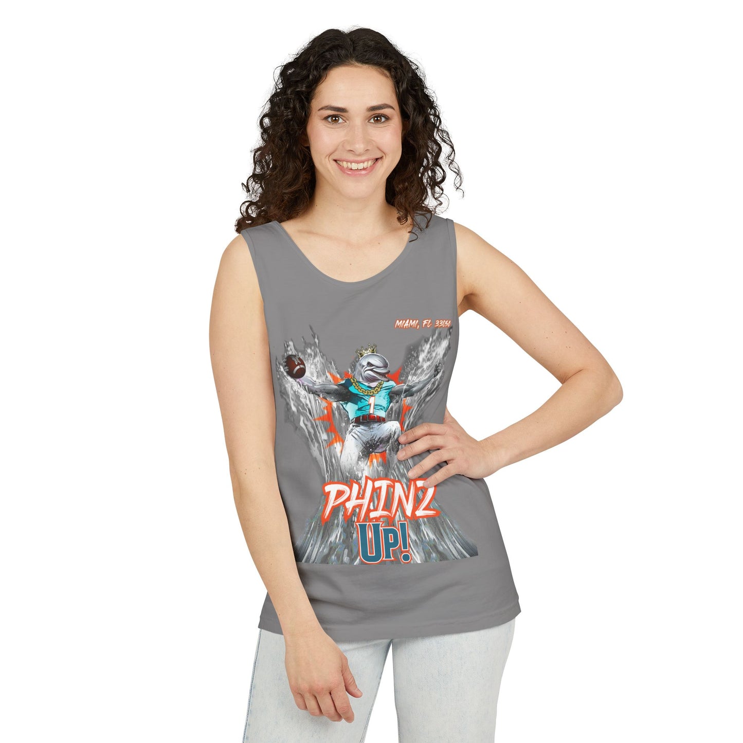 Phinz Up (V3) Unisex Garment-Dyed Tank Top