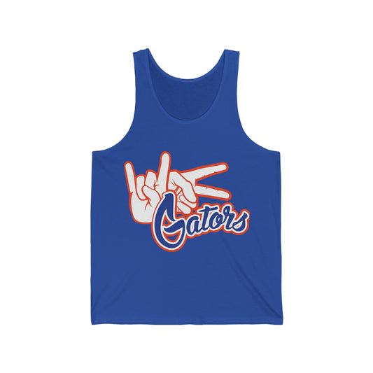 Unisex Jersey Tank UF (Rock On) Gators Hands_V4