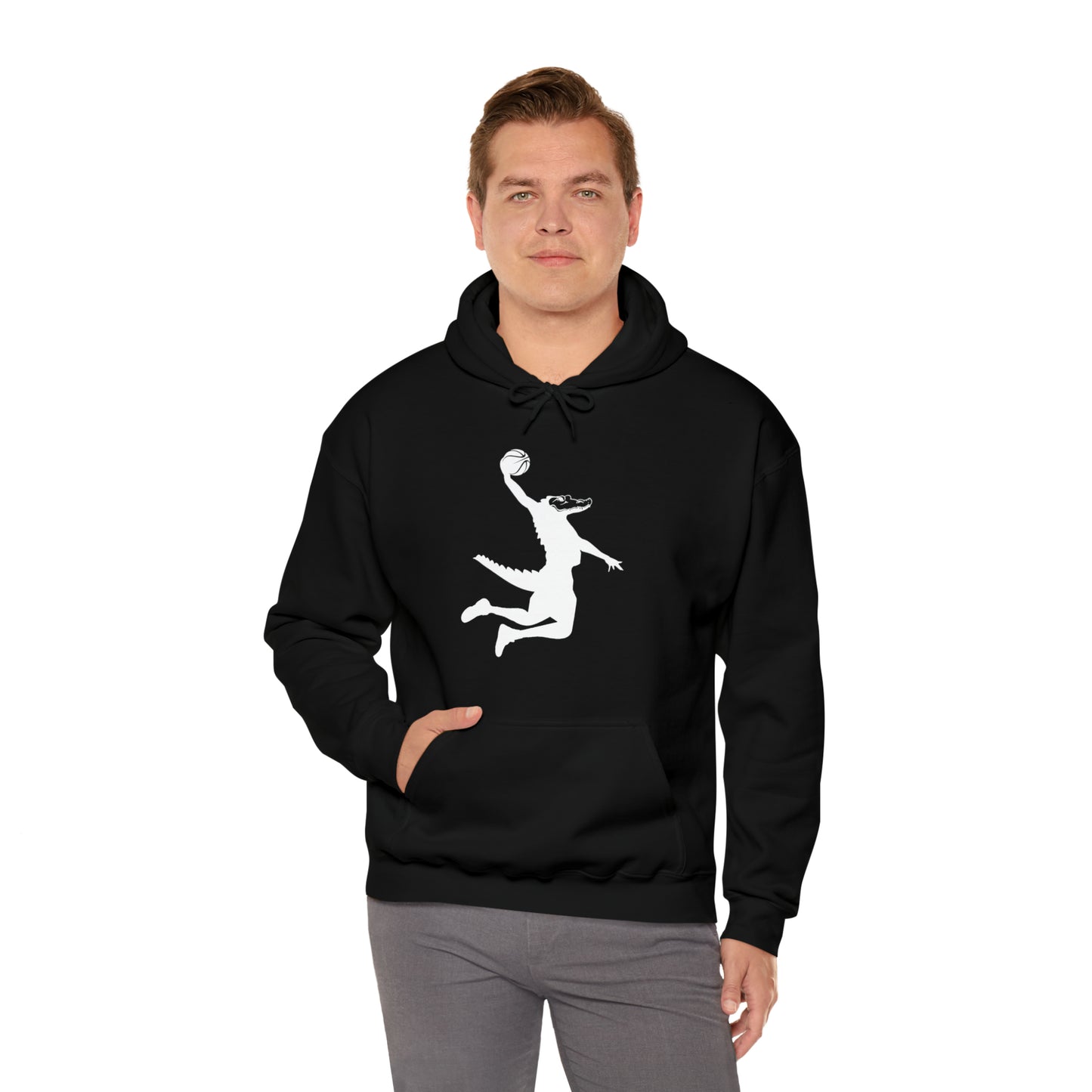 Unisex Heavy Blend™ Hooded Sweatshirt ChompMan (White)