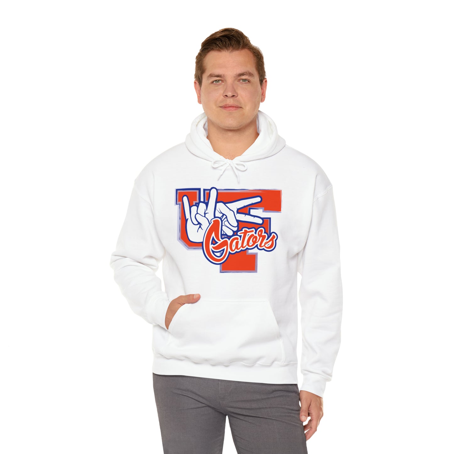 Unisex Heavy Blend™ Hooded Sweatshirt (Rock On) Gators Hands_V2