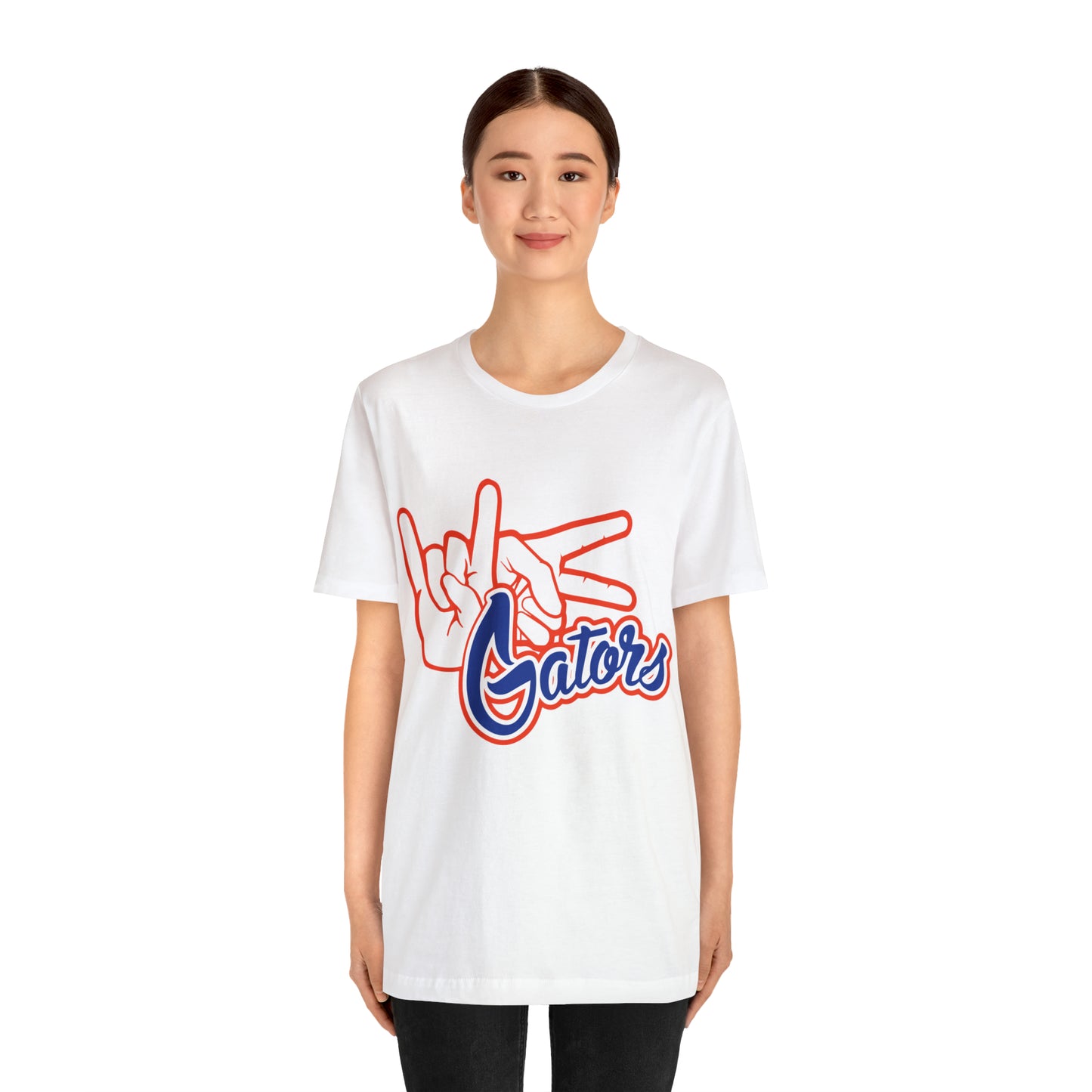 Unisex Jersey Short Sleeve Tee UF (Rock On) Gators Hands_V4