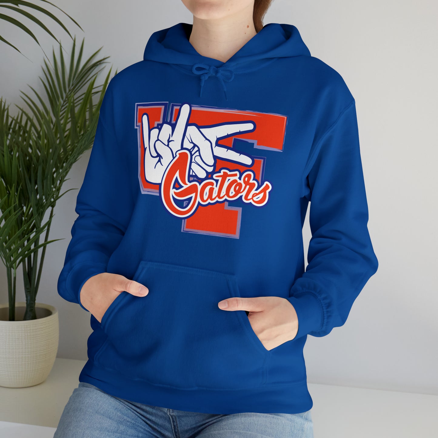 Unisex Heavy Blend™ Hooded Sweatshirt (Rock On) Gators Hands_V2