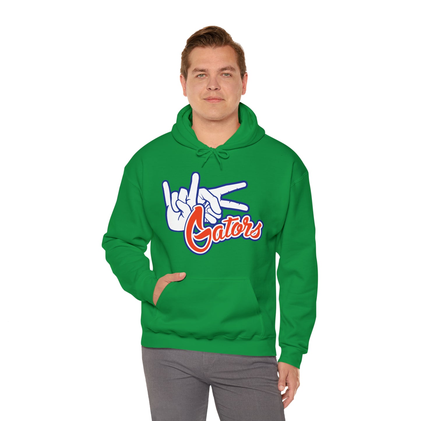 Unisex Heavy Blend™ Hooded Sweatshirt (Rock On) Gators Hands_V1