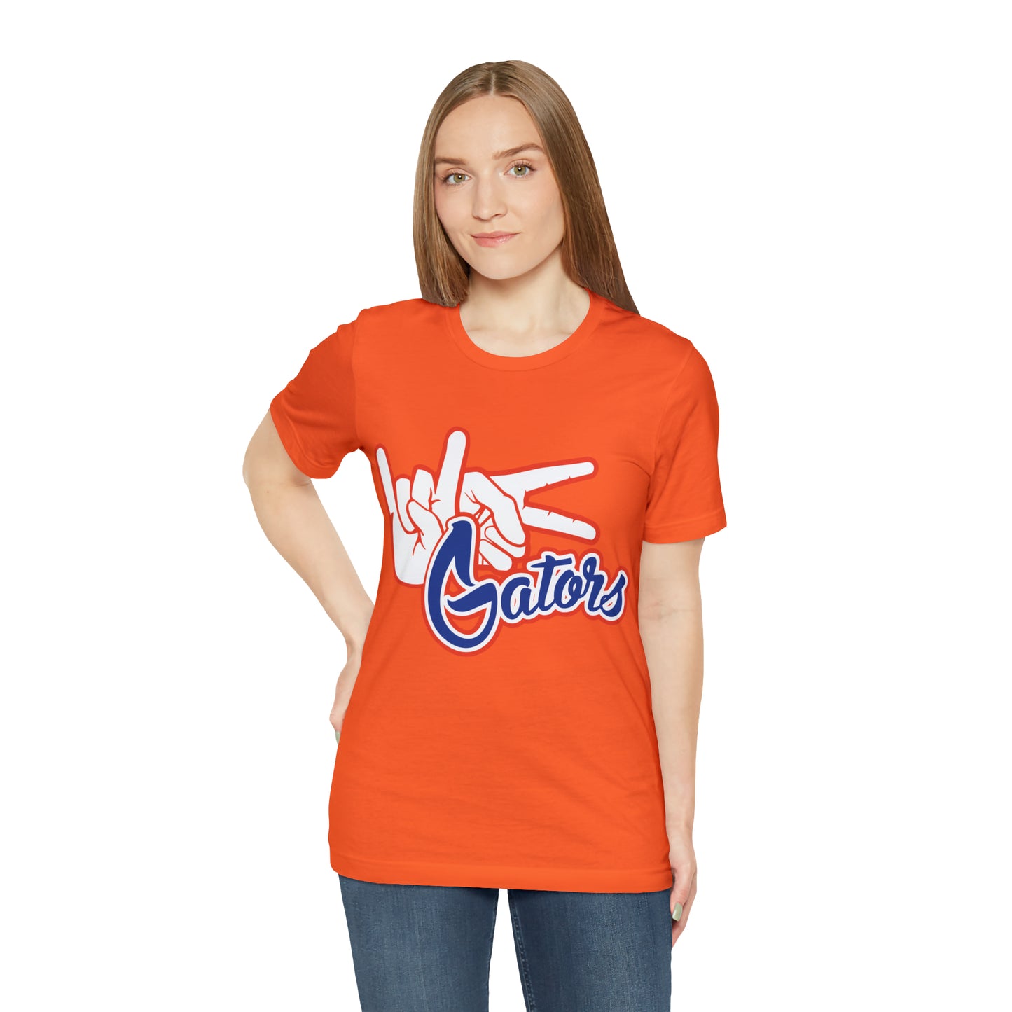 Unisex Jersey Short Sleeve Tee UF (Rock On) Gators Hands_V4