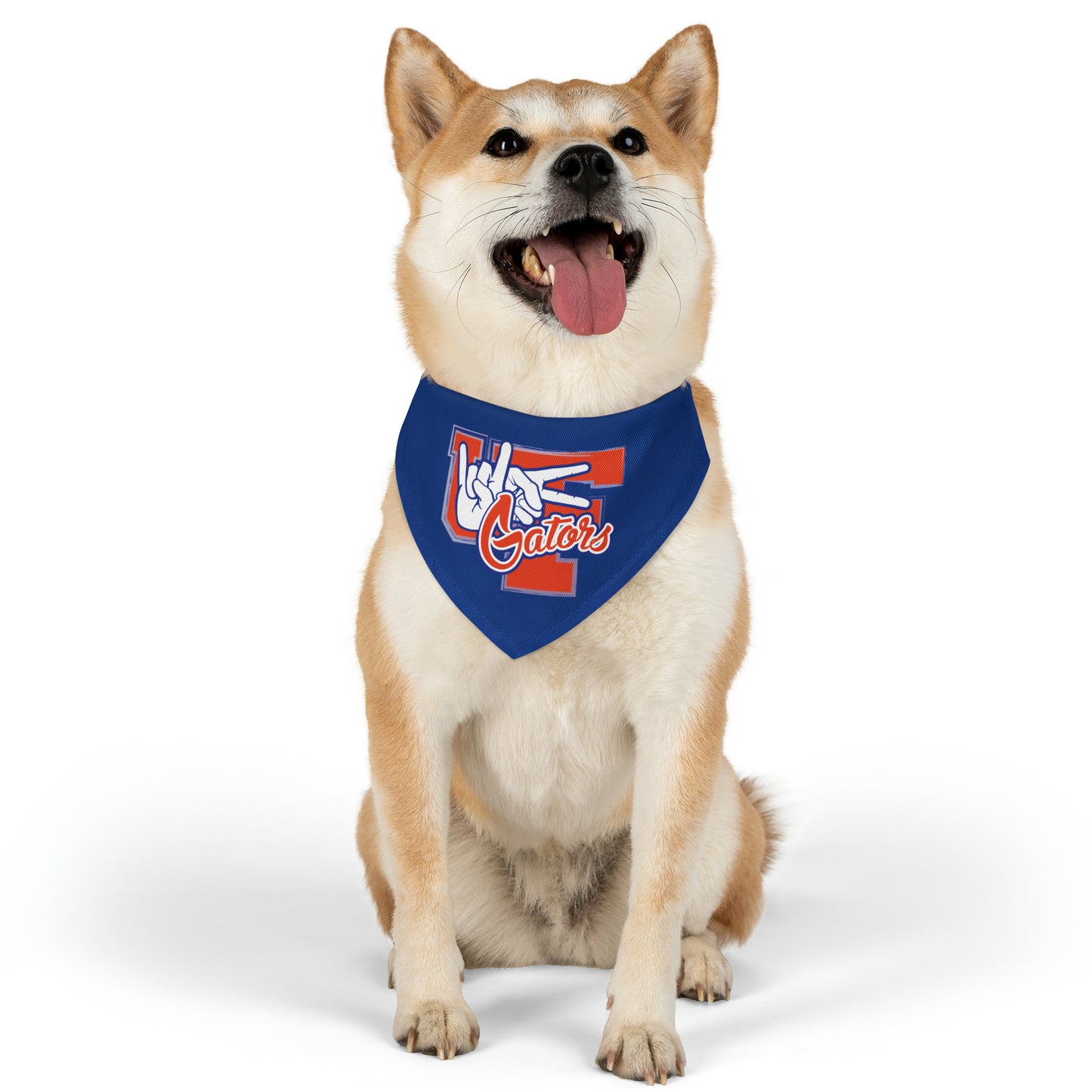 Pet Bandana Collar UF (Rock On) Gators Hands_V2