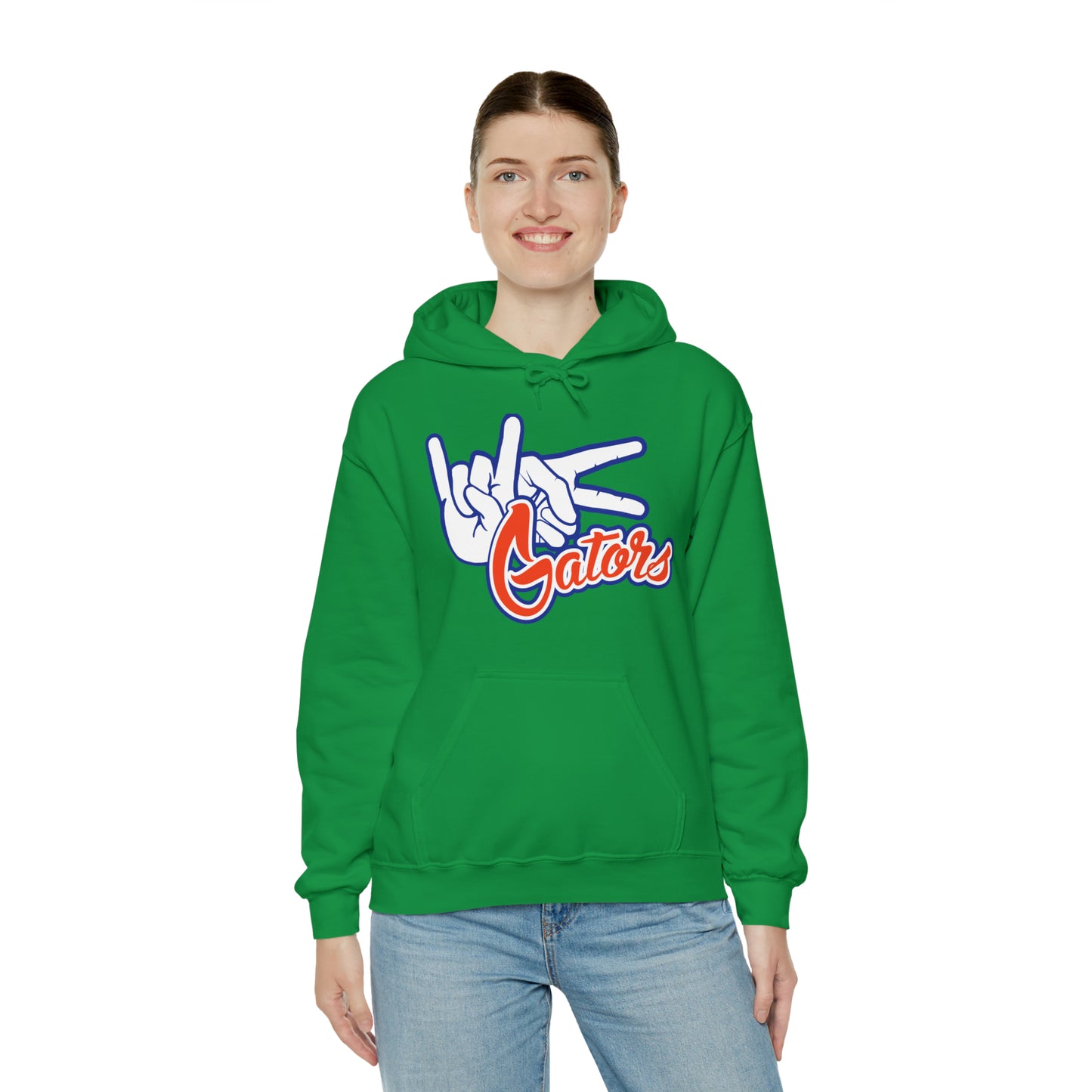 Unisex Heavy Blend™ Hooded Sweatshirt (Rock On) Gators Hands_V1