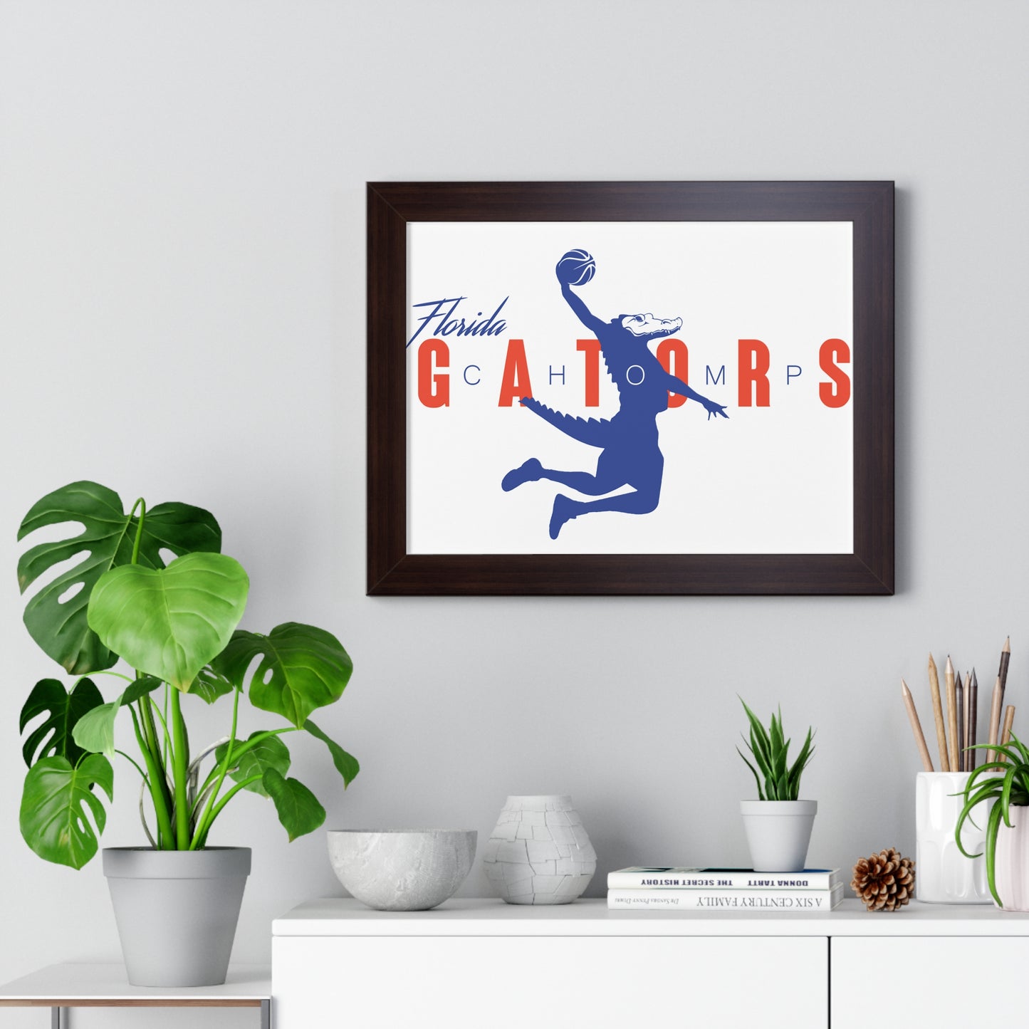 ChompMan Basketball (V1) Framed Horizontal Poster