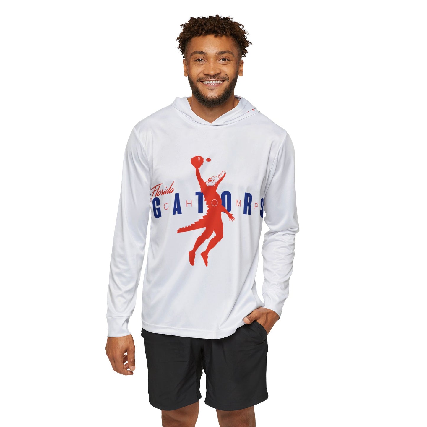 ChompMan Baseball (V2 / White) Men's Sports Warmup Hoodie (AOP)