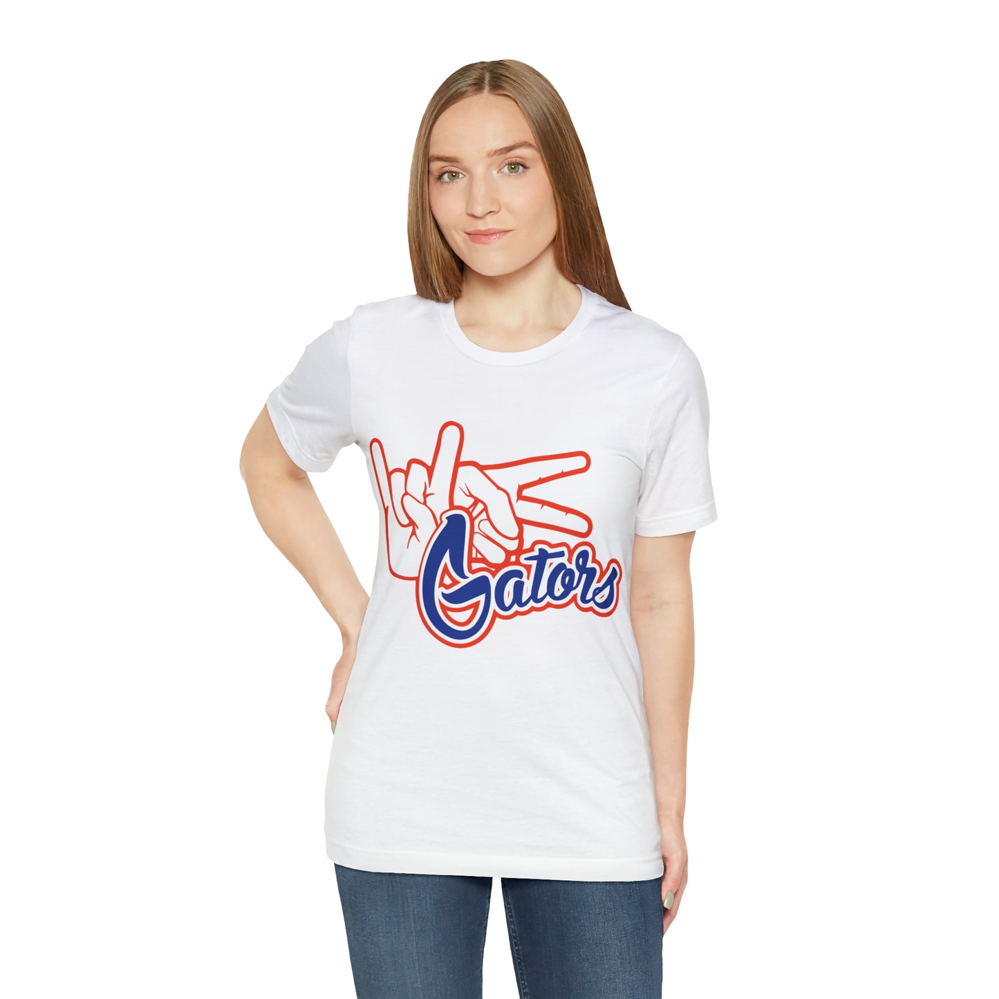 Unisex Jersey Short Sleeve Tee UF (Rock On) Gators Hands_V4