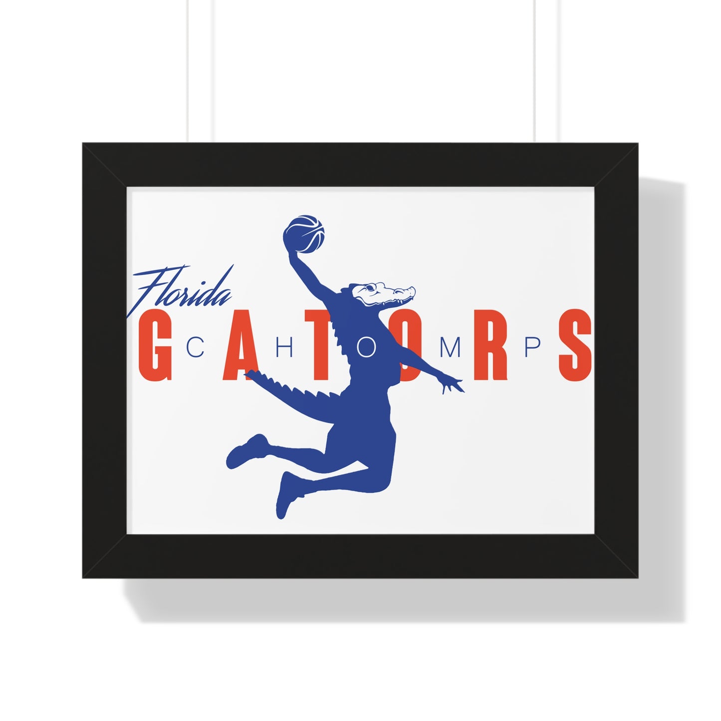 ChompMan Basketball (V1) Framed Horizontal Poster