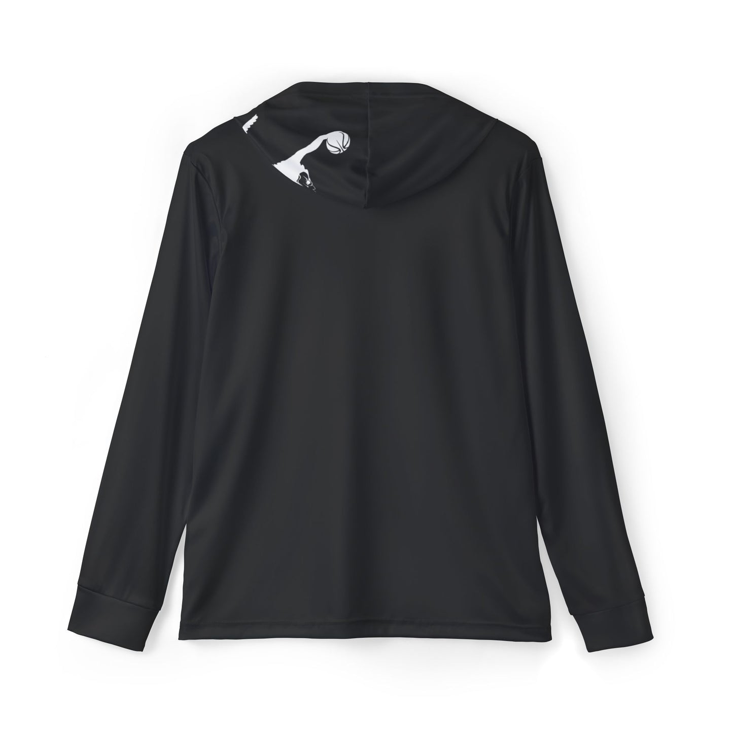 ChompMan Basketball (V7 / Black) Men's Sports Warmup Hoodie (AOP)