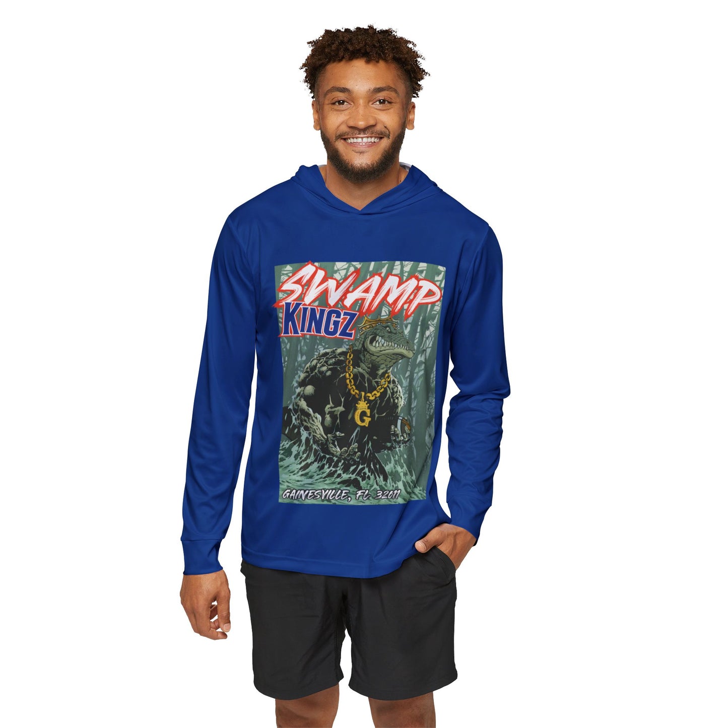 Swamp Kingz (V2) Men's Sports Warmup Hoodie (AOP)