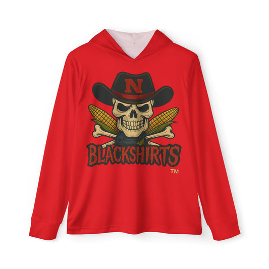 Nebraska Cornhuskers Blackshirts (Red) Sports Hoodie for Men, Athletic Warmup Top, Team Spirit Gear, Halloween Apparel, Casual Streetwear