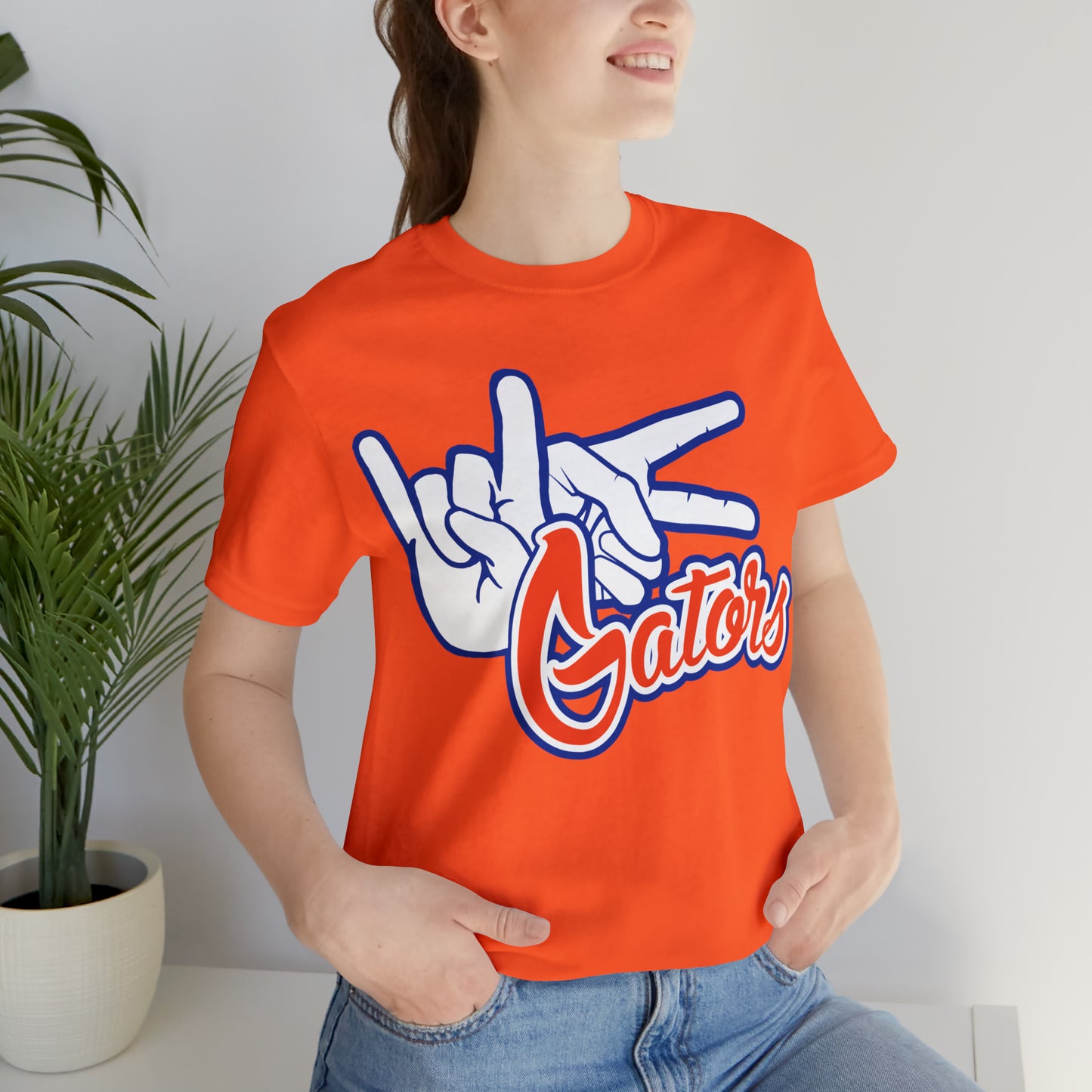 Unisex Jersey Short Sleeve Tee  UF (Rock On) Gators Hands_V1