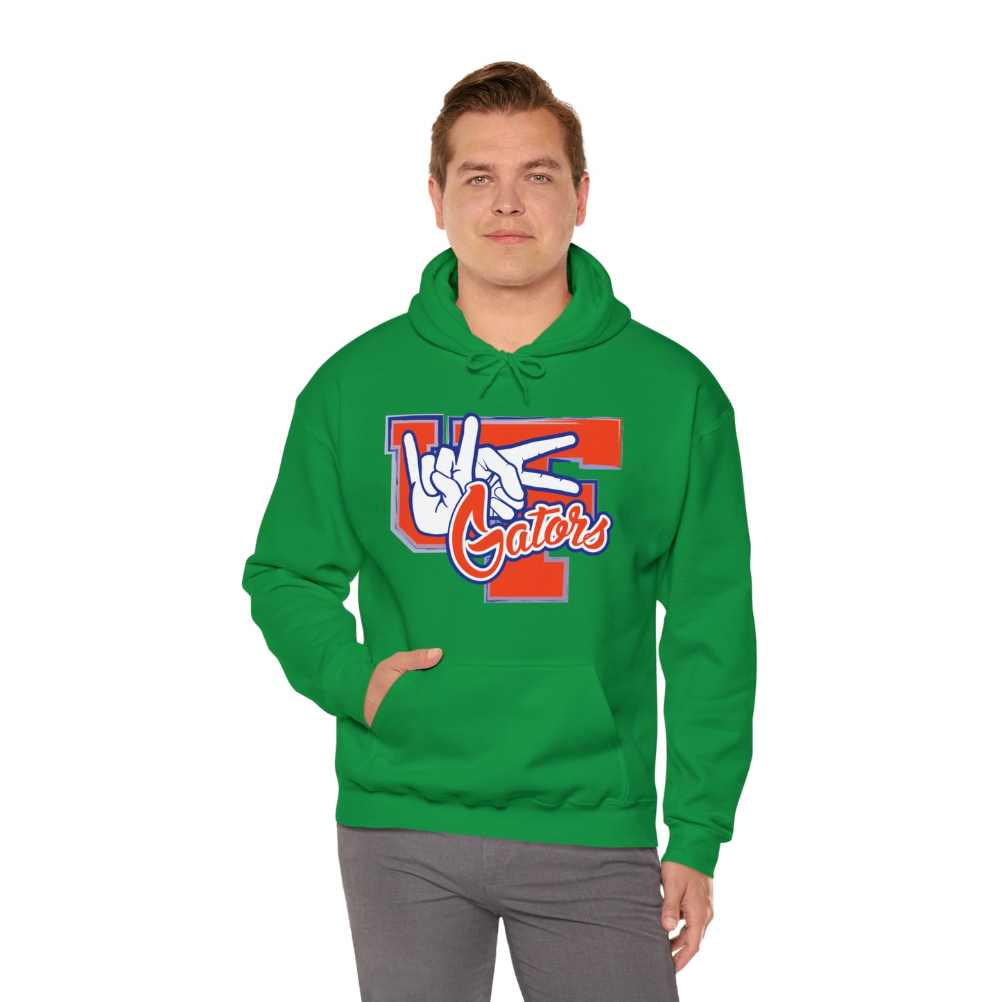 Unisex Heavy Blend™ Hooded Sweatshirt (Rock On) Gators Hands_V2