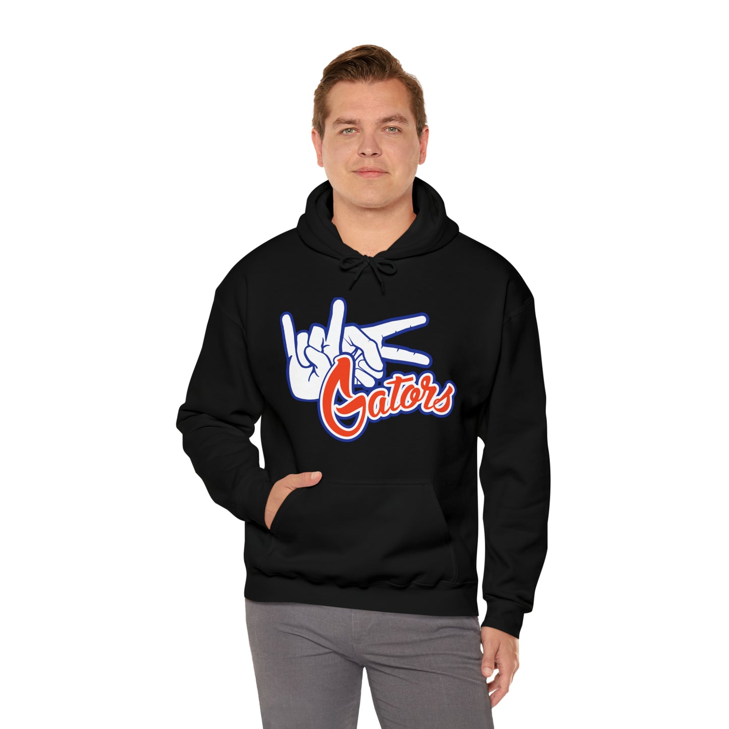 Unisex Heavy Blend™ Hooded Sweatshirt (Rock On) Gators Hands_V1