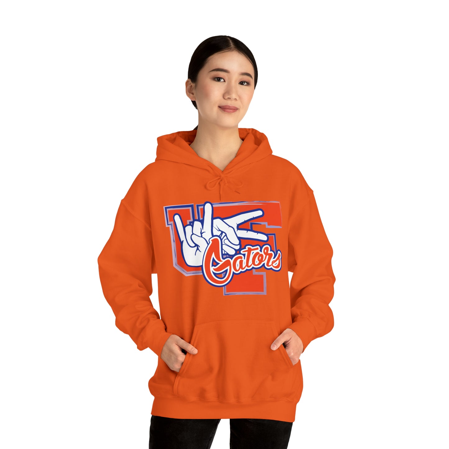 Unisex Heavy Blend™ Hooded Sweatshirt (Rock On) Gators Hands_V2