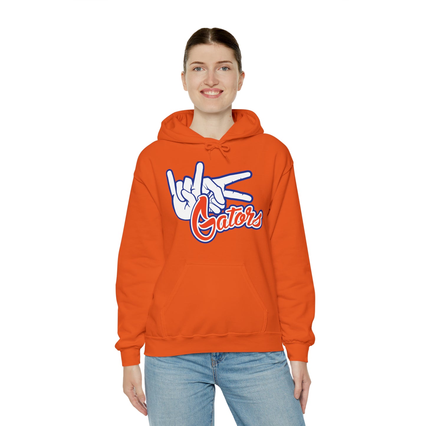 Unisex Heavy Blend™ Hooded Sweatshirt (Rock On) Gators Hands_V1