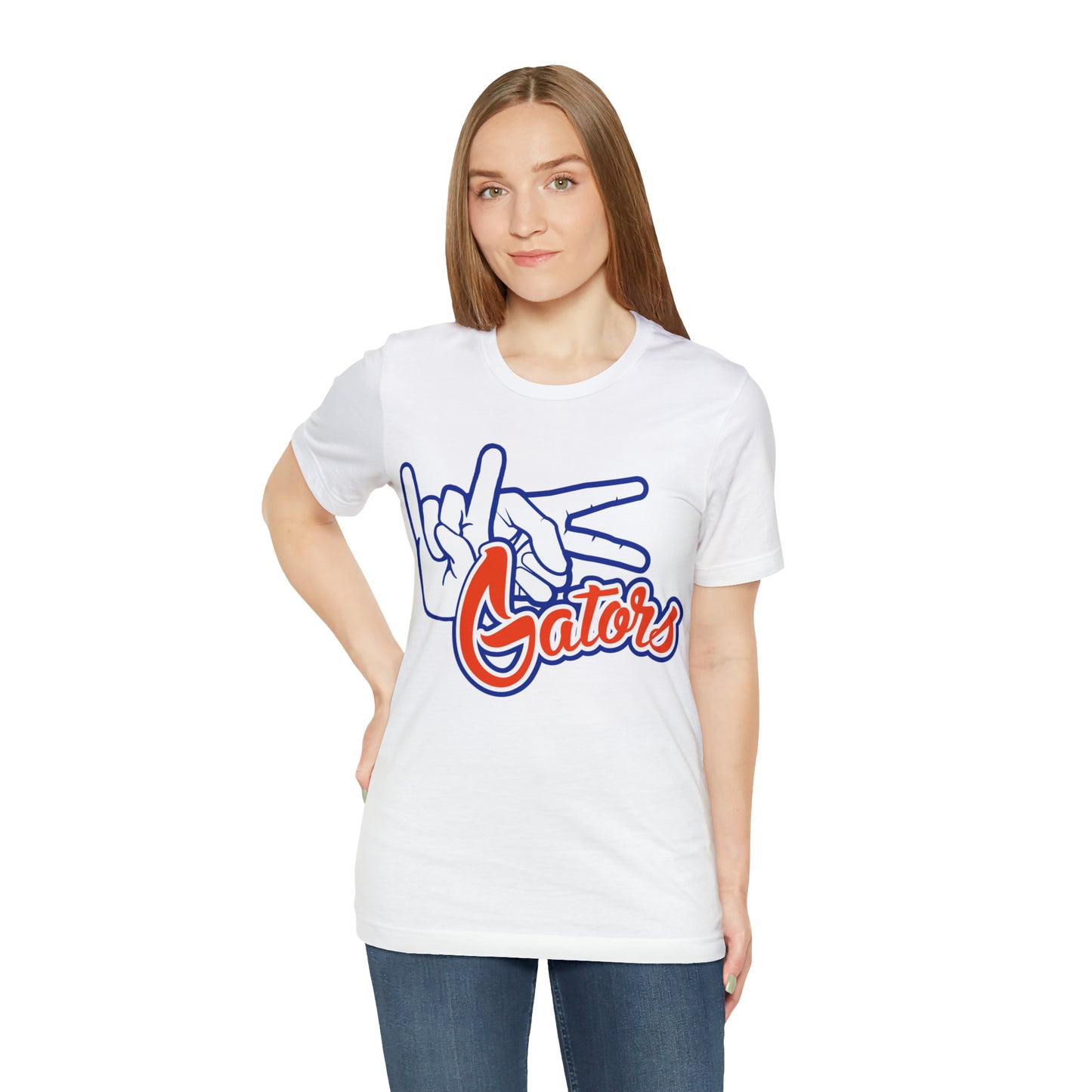 Unisex Jersey Short Sleeve Tee  UF (Rock On) Gators Hands_V1