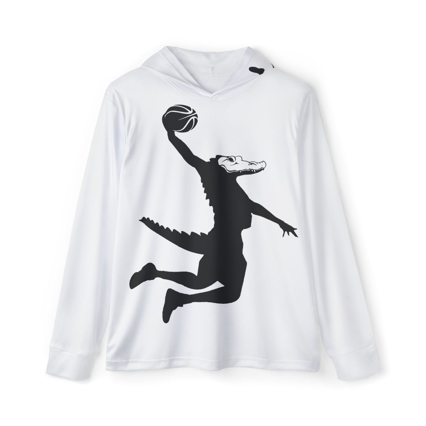 ChompMan Basketball (V8 / White) Men's Sports Warmup Hoodie (AOP)