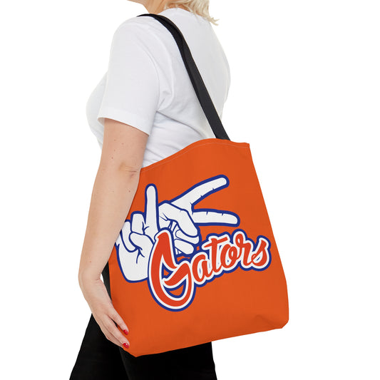 Tote Bag (AOP) UF (Rock On) Gators Hands_V1