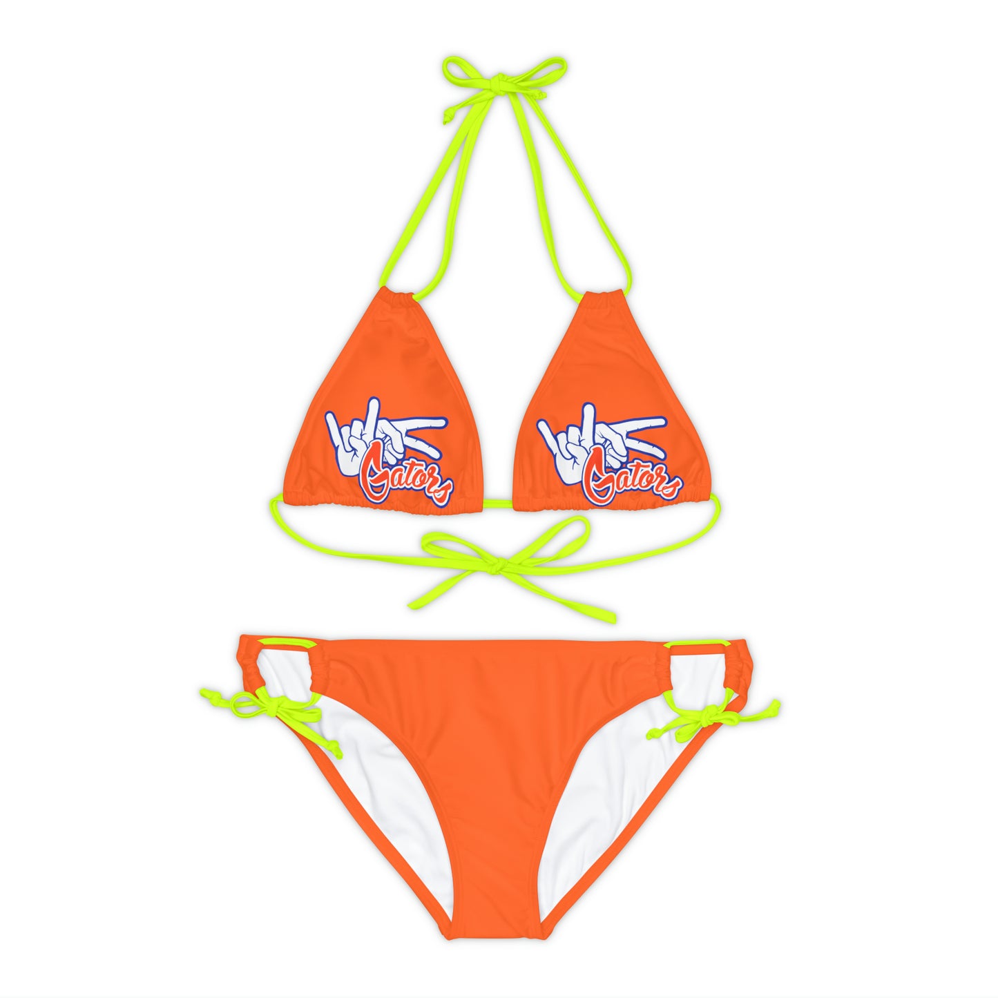 Strappy Bikini Set (AOP) UF (Rock On) Gators Hands_V1