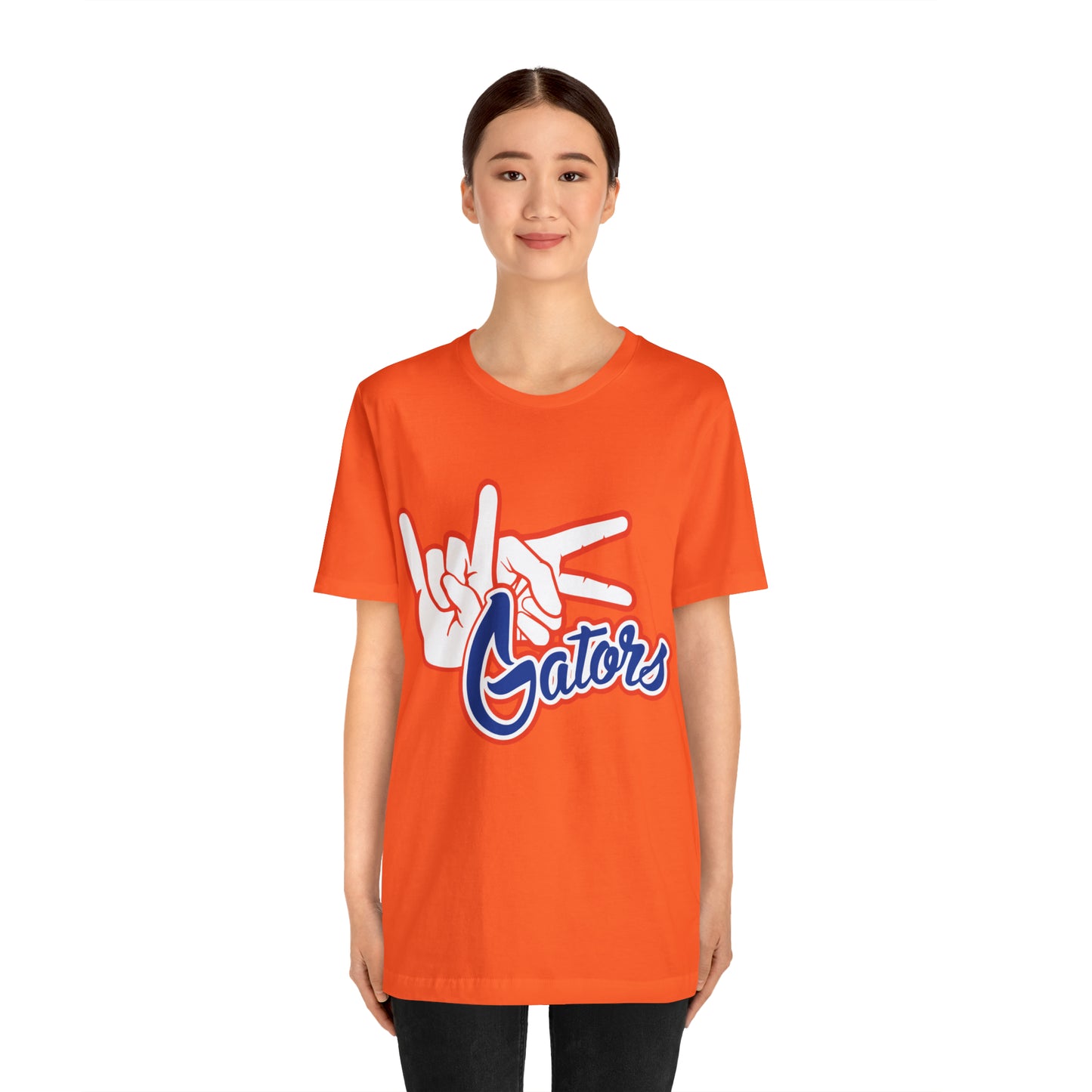 Unisex Jersey Short Sleeve Tee UF (Rock On) Gators Hands_V4