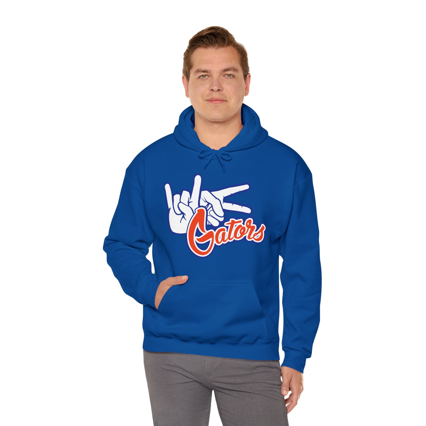 Unisex Heavy Blend™ Hooded Sweatshirt (Rock On) Gators Hands_V1