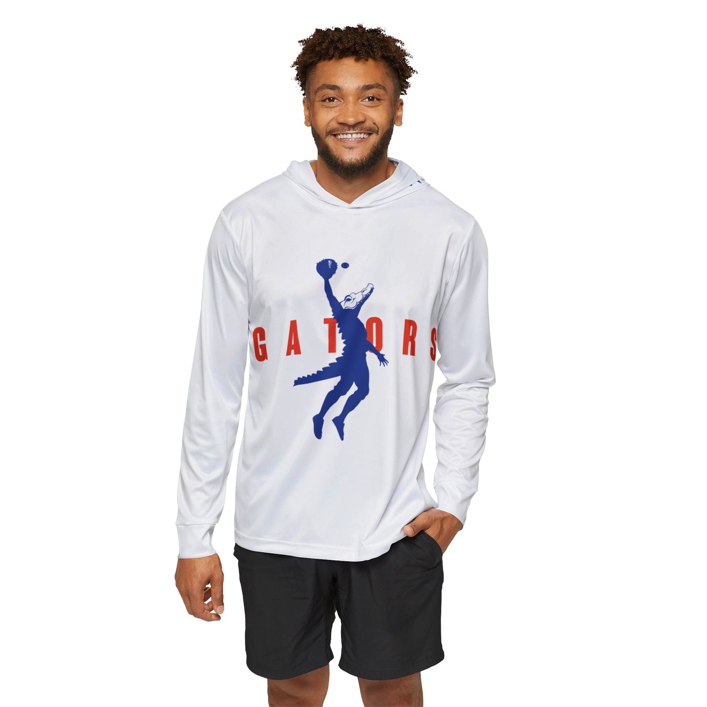 ChompMan Baseball (V3 / White) Men's Sports Warmup Hoodie (AOP)