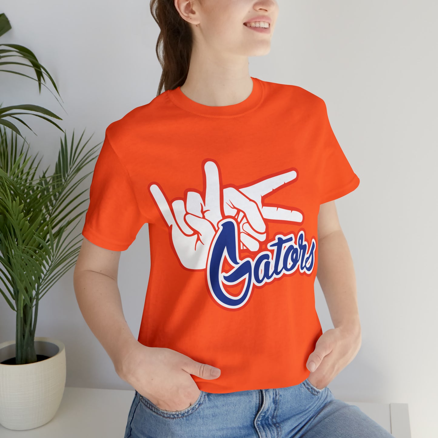 Unisex Jersey Short Sleeve Tee UF (Rock On) Gators Hands_V4