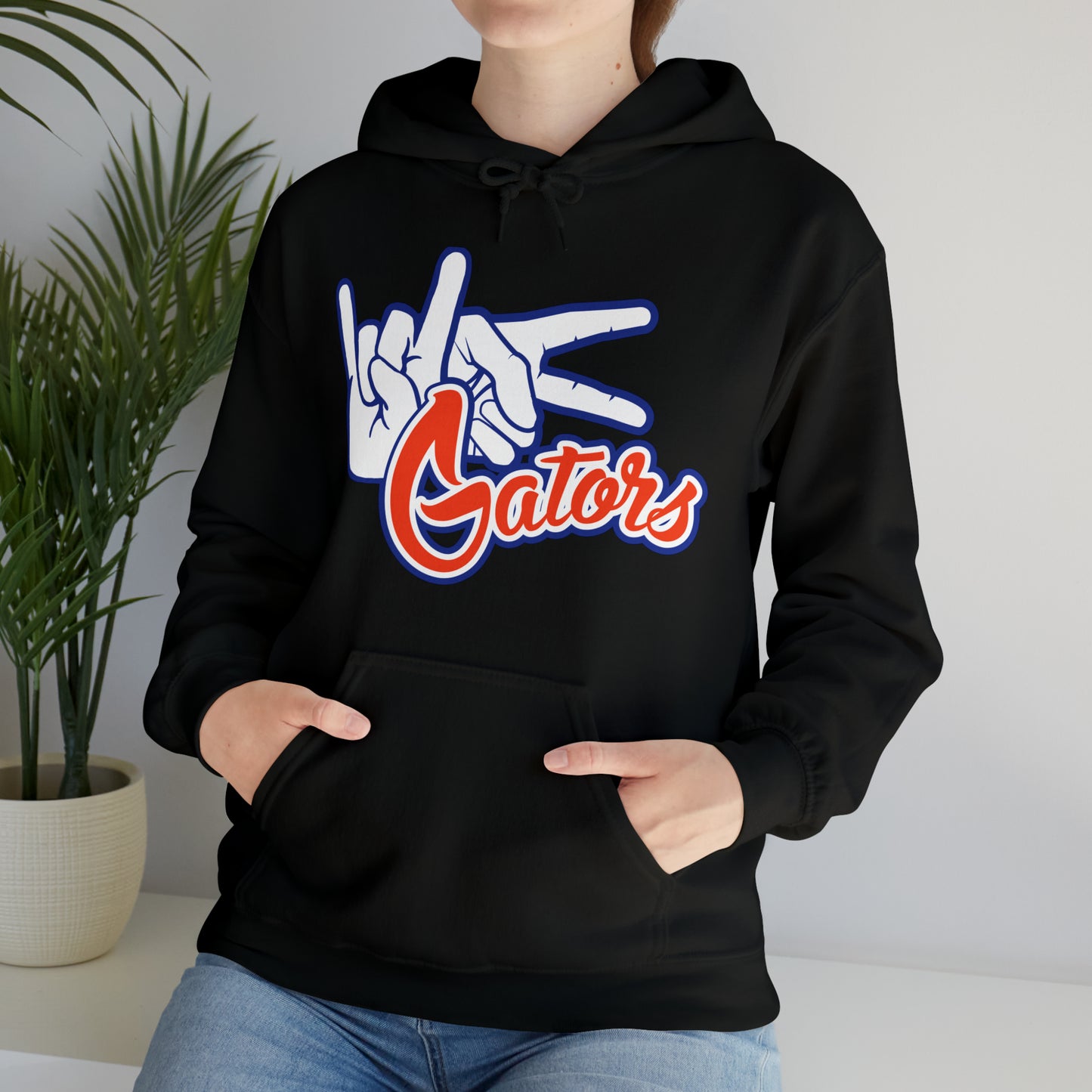 Unisex Heavy Blend™ Hooded Sweatshirt (Rock On) Gators Hands_V1